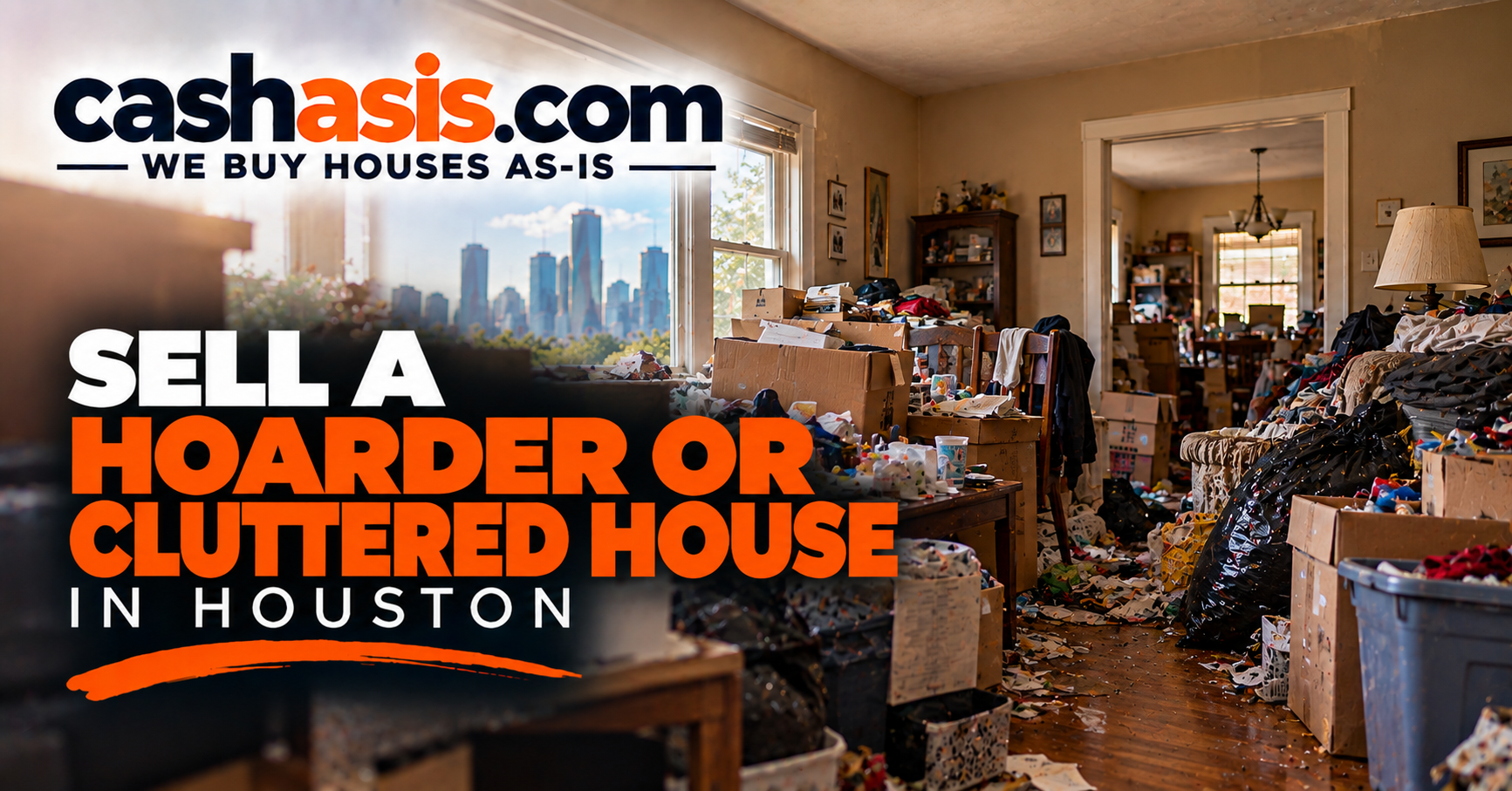 Sell a hoarder or cluttered house in Houston with CashAsIs